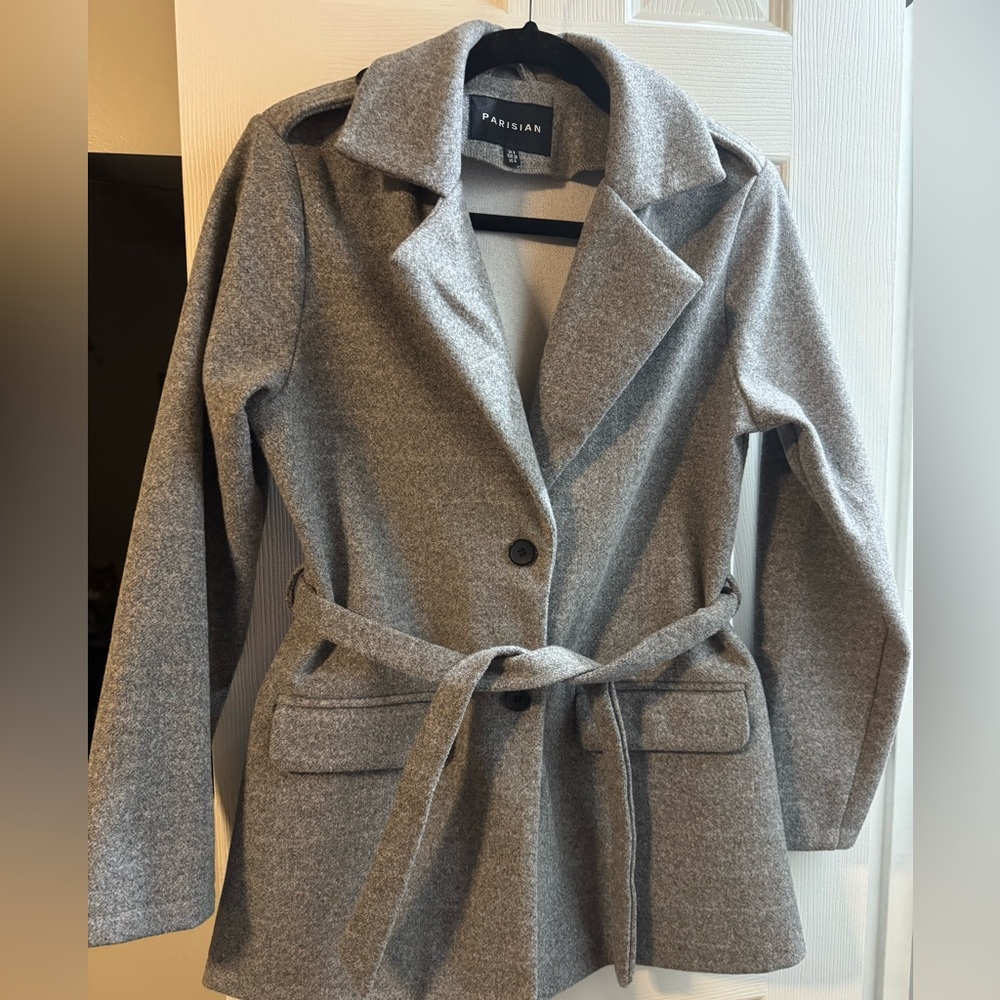 Parisian Grey Wool Style Coat Size 4